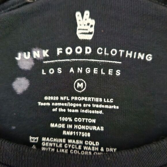 Junk Food Clothing Mustang Graphic Bleach Splattered Short Sleeve T-Shirt Medium - Picture 5 of 5